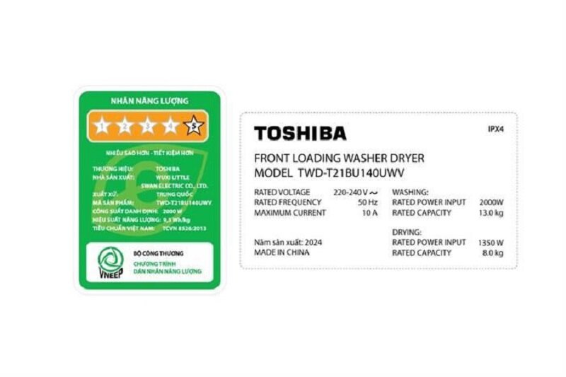 Đánh giá máy giặt sấy Toshiba TWD-T21BU140UWV(MG) 13kg/8kg phiên bản mới