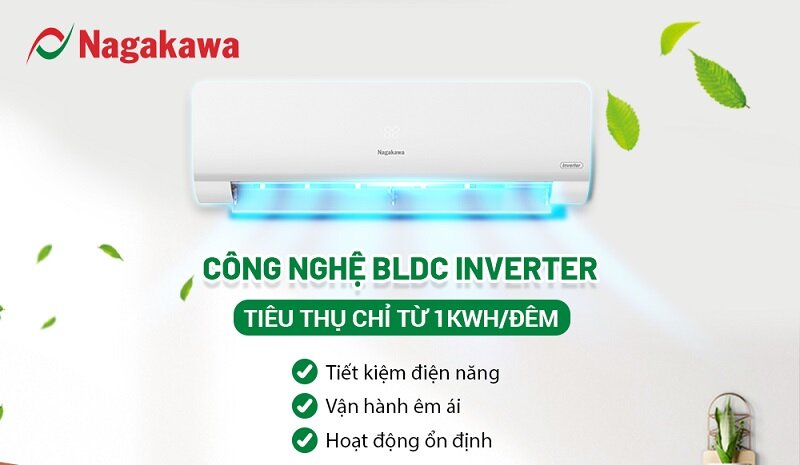 TOP 3 điều hòa Nagakawa 2 chiều 9000 BTU giá rẻ chỉ 5 triệu đồng, vừa làm mát vừa sưởi ấm hiệu quả