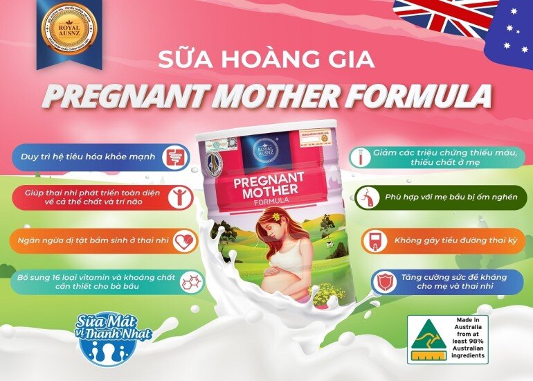 Sữa cho mẹ bầu hoàng gia Úc Pregnant Mother Formula