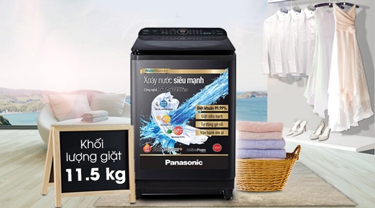 Máy giặt Panasonic cửa trên Inverter 11.5 Kg NA-FD11AR1BV 