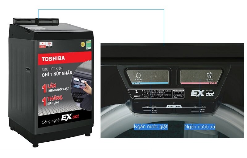 So sánh máy giặt 10kg Toshiba AW-DUM1100JV(SG) và Panasonic NA-F100A9BRV: Dưới 7 triệu nên chọn máy nào?