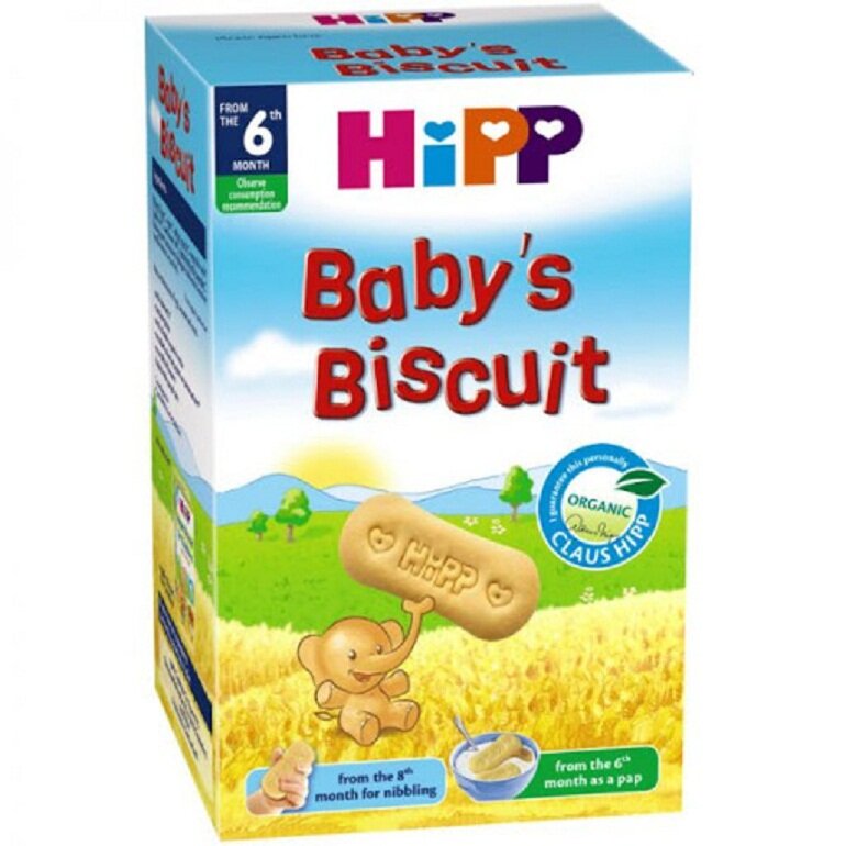 Bánh ăn dặm Hipp phù hợp với các bé 6 tháng tuổi