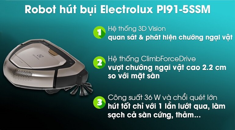 Robot hút bụi Electrolux PI91-5SSM