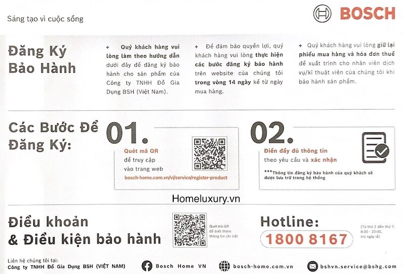 So sánh dịch vụ bảo hành máy rửa bát Bosch với các hãng khác trên thị trường Việt Nam
