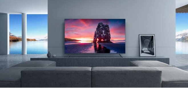 Điểm ấn tượng khi nhắc đến chiếc tivi Xiaomi TV5 Pro này là thiết kế với màn hình kích thước lớn lên đến 55 inch