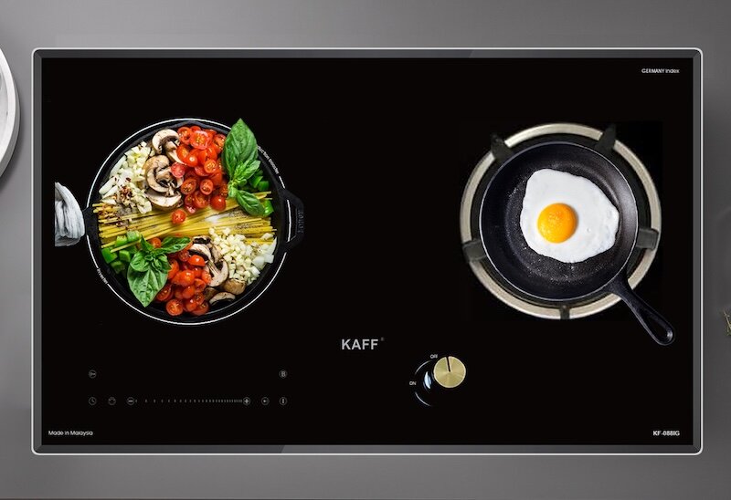 Bếp gas kết hợp từ Kaff KF-088IG sự kết hợp hoàn hảo giữa hiện đại và truyền thống