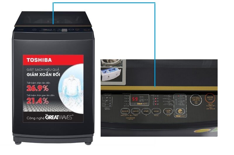 Bật mí 5 lý do nên sử dụng máy giặt Toshiba 10kg AW-DM1100PV(KK) trong năm 2025