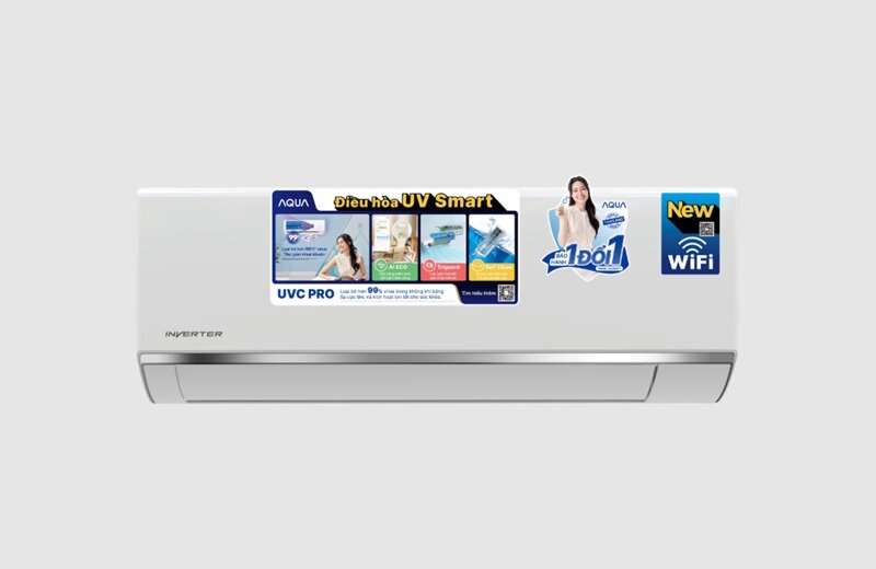 Mua điều hòa cho phòng 20m2 đừng bỏ qua Aqua AQA-RUV13RB3 - vừa có inverter giá lại rẻ!