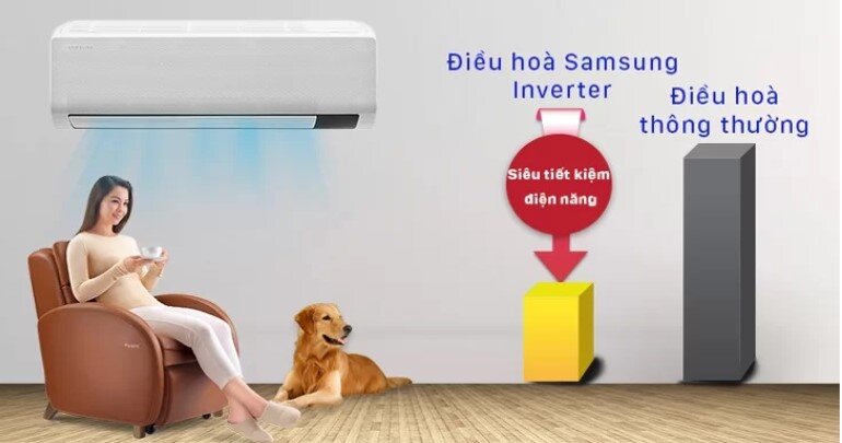 Chọn mua điều hòa Samsung Inverter giúp tiết kiệm tối đa điện năng tiêu thụ