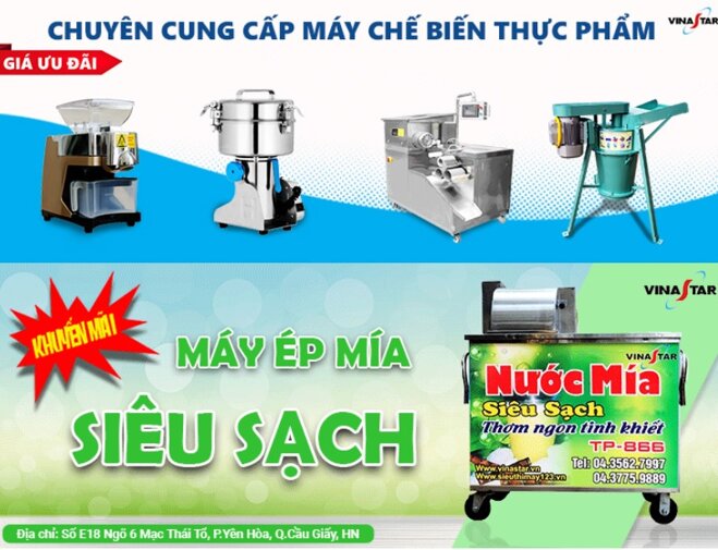 Vinastar tư vấn giải pháp máy móc thiết bị ngành chế biến thực phẩm chuyên nghiệp