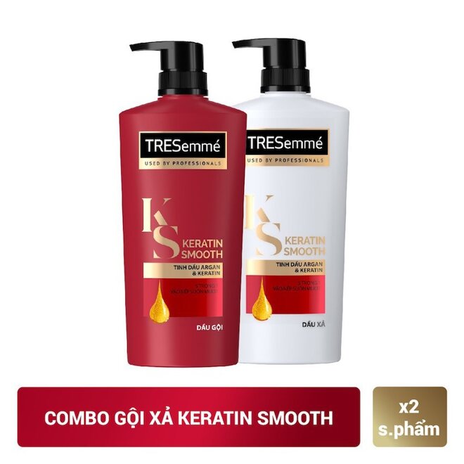 Dầu Xả TRESemmé Keratin Smooth giúp tóc suôn mượt