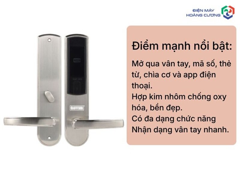Khóa cửa điện tử hãng nào tốt? So sánh 5 thương hiệu Hafele, Bosch, Demax, Hubert, Giovani