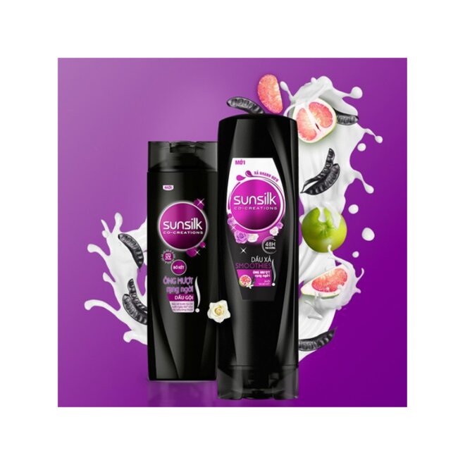 Công dụng của dầu xả tóc Sunsilk óng mượt rạng ngời