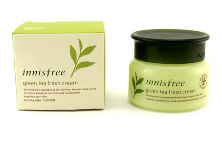 Kem dưỡng ẩm Innisfree Green Tea Fresh Cream sản xuất bởi thương hiệu danh tiếng