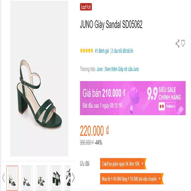 JUNO Giày Sandal SD05062