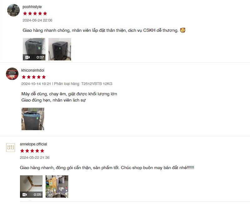 Đánh giá máy giặt LG Inverter 12kg T2512VBTB, khối lượng giặt lớn lại 