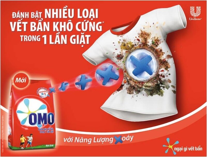 Sản phẩm bột giặt OMO