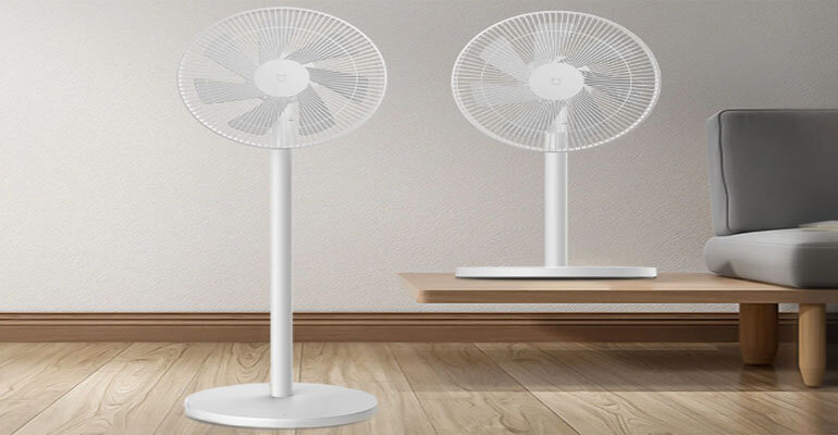 Quạt tích điện Xiaomi Smart Standing Fan có khả năng lưu điện năng sử dụng lên đến 18 giờ quạt tích điện Xiaomi Smart Standing Fan