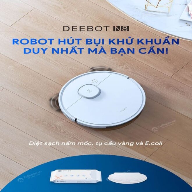 Robot hút bụi lau nhà Ecovacs Deebot N8