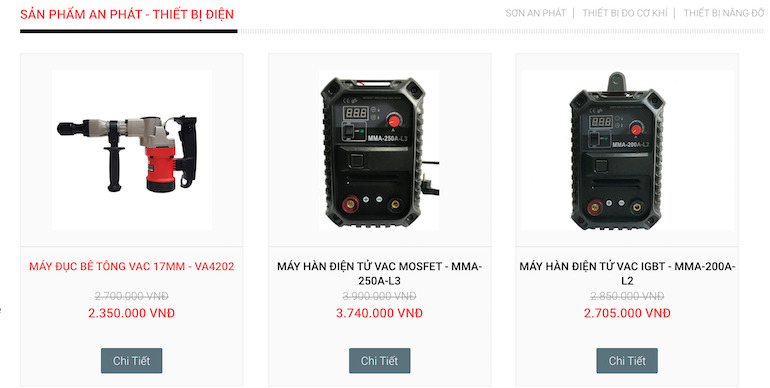 Giới thiệu một số sản phẩm mà công ty An Phát đang cung cấp cho khách hàng