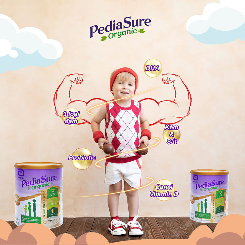 Công dụng của sữa Pediasure Organic cho trẻ từ 1-10 tuổi