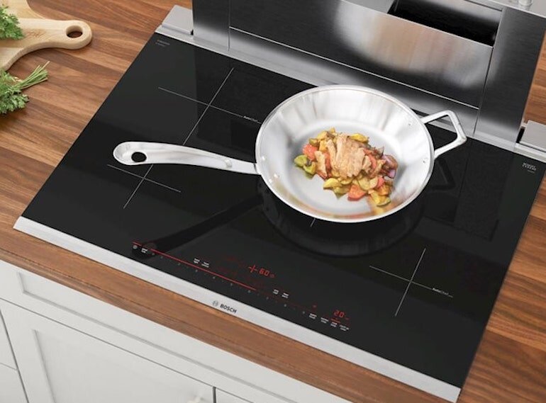 So sánh giá bếp từ Bosch 4 vùng nấu và 2 vùng nấu về thiết kế