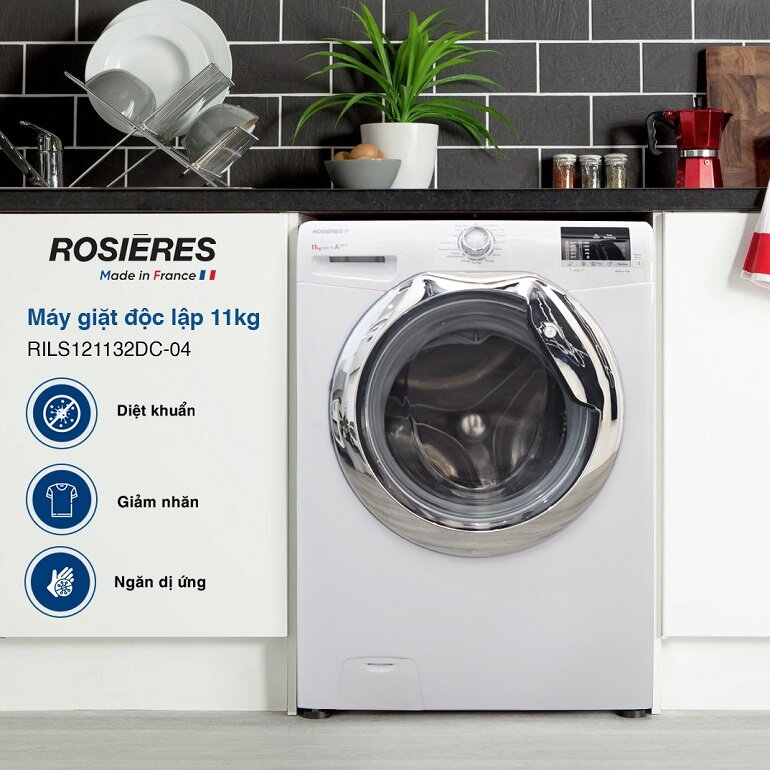 Máy giặt Rosieres 11kg thuộc phân khúc giá cao cấp