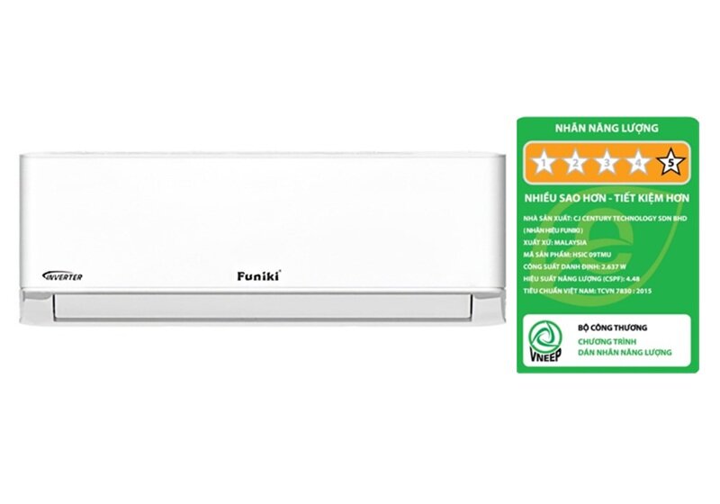 Điều hòa Funiki 9000 BTU Inverter tiết kiệm điện 5 sao, giá rẻ chỉ khoảng 5 triệu đồng