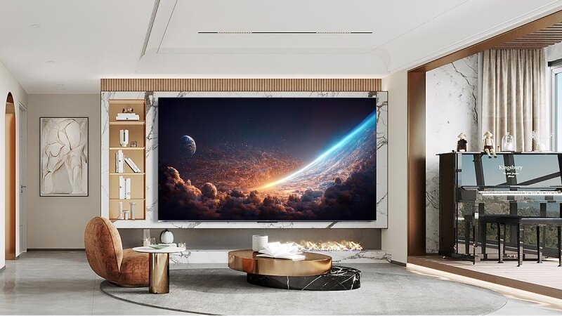 Thiêt kế của Google Tivi Coocaa QLED 4K 100 inch 100A5D
