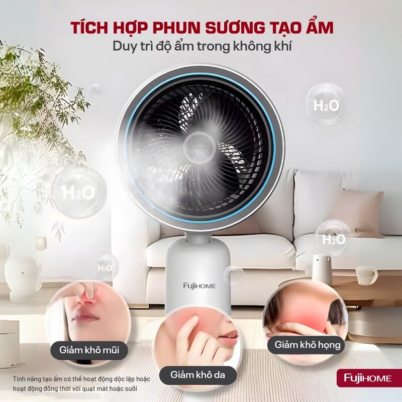 Quạt điều hòa đa năng Fujihome AC707: Mua một lần, sử dụng quanh năm