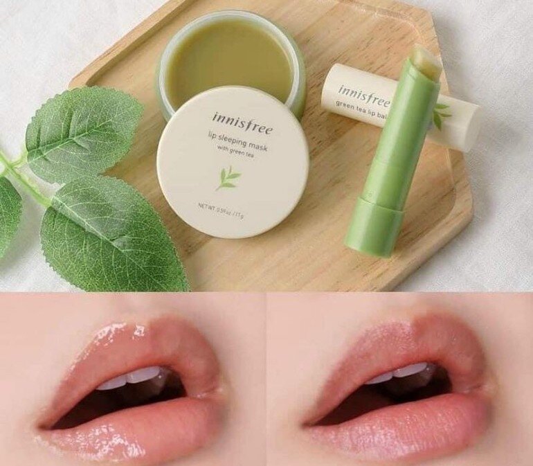 Mặt nạ môi Innisfree Sleeping Mask With Green Tea