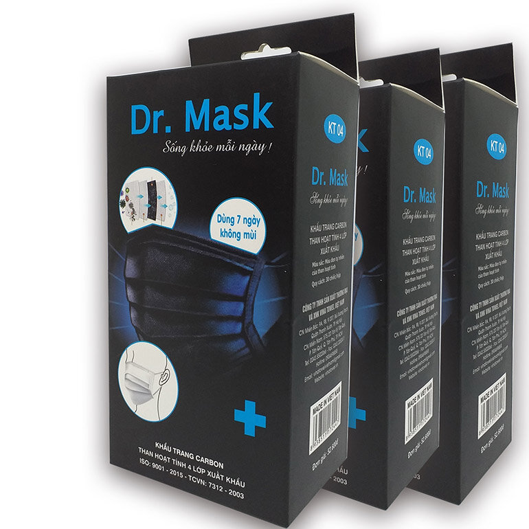 Khẩu trang y tế Dr Mask than hoạt tính