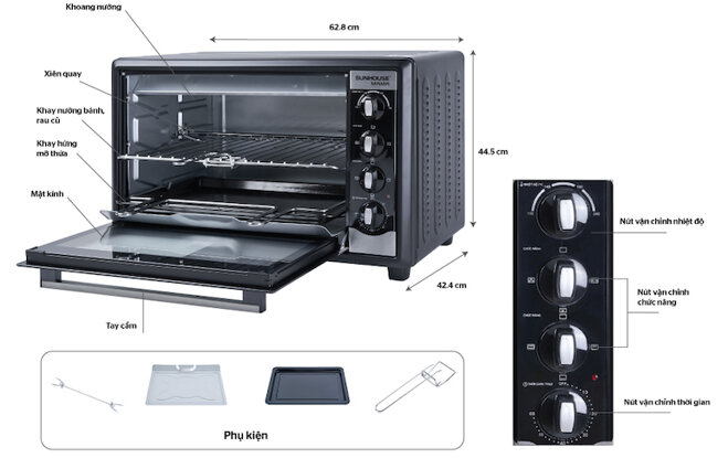 Lò nướng Sunhouse Mama SHD4250