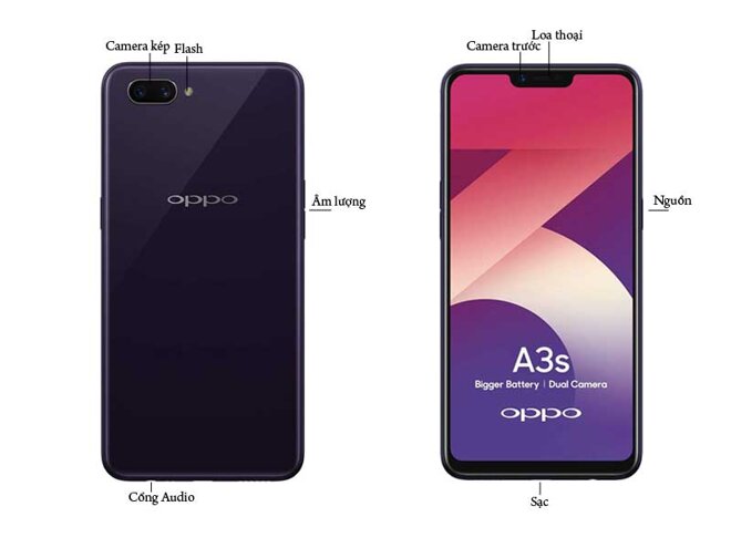 Oppo A3S mang lại cho người dùng hiệu năng tốt và ngoại hình xuất sắc