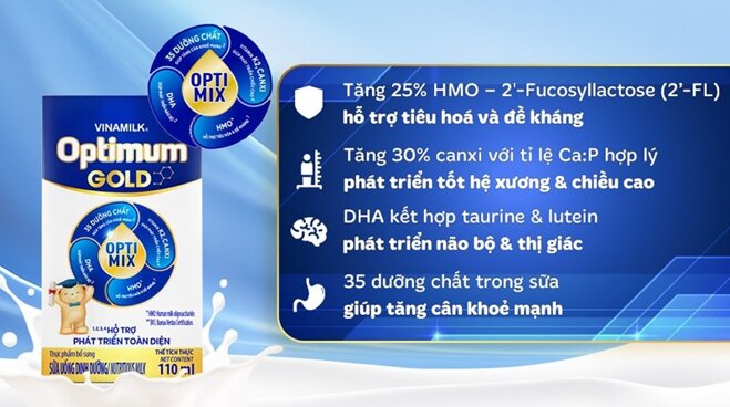 sữa dinh dưỡng Optimum Gold pha sẵn