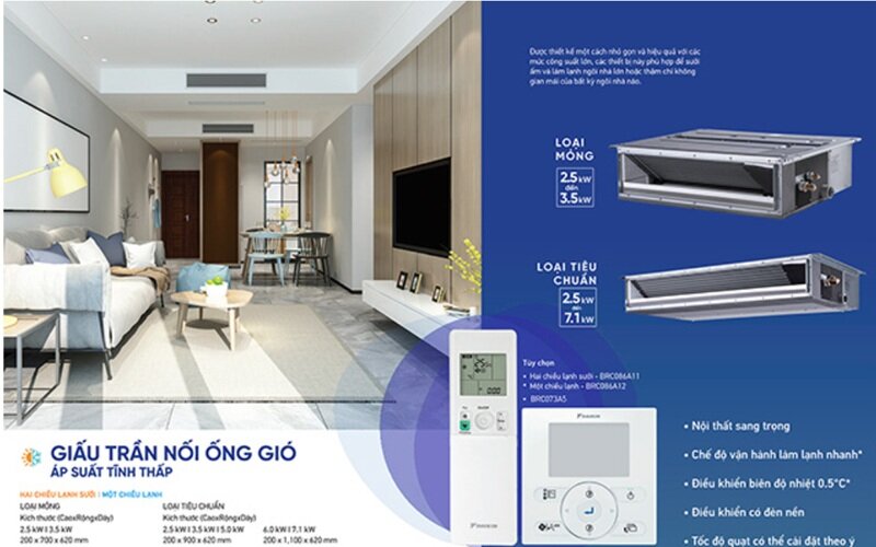 Dàn lạnh điều hòa Daikin giấu trần nối ống gió CDXP35RVMV - giá chỉ 8 triệu đồng mà cao cấp