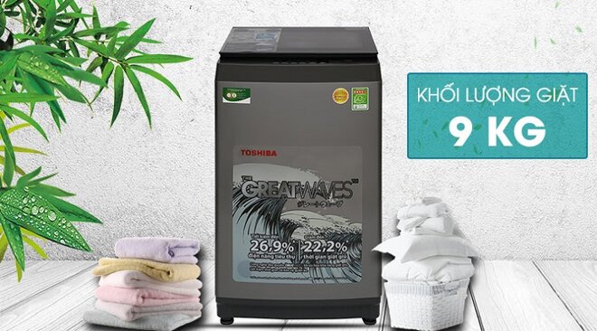 Máy giặt Toshiba 9kg AW-K1005FV(SG)