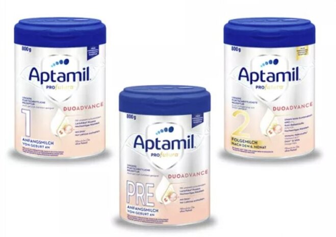 Sữa Aptamil Profutura Duoadvance hộp bạc 800g Pre, 1, 2