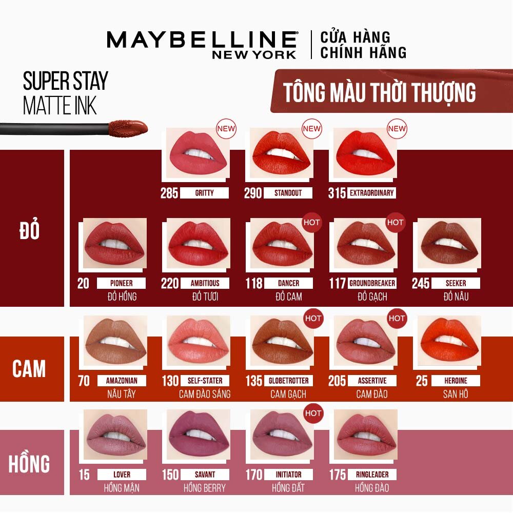 Son kem lì Maybelline