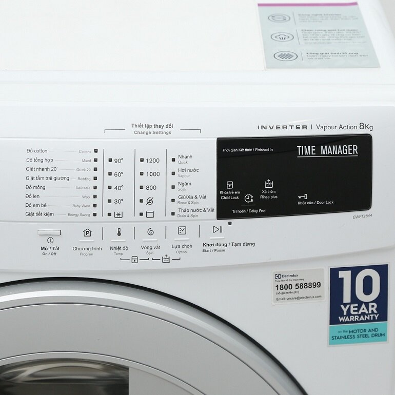 Máy giặt Electrolux 8 kg EWF12844