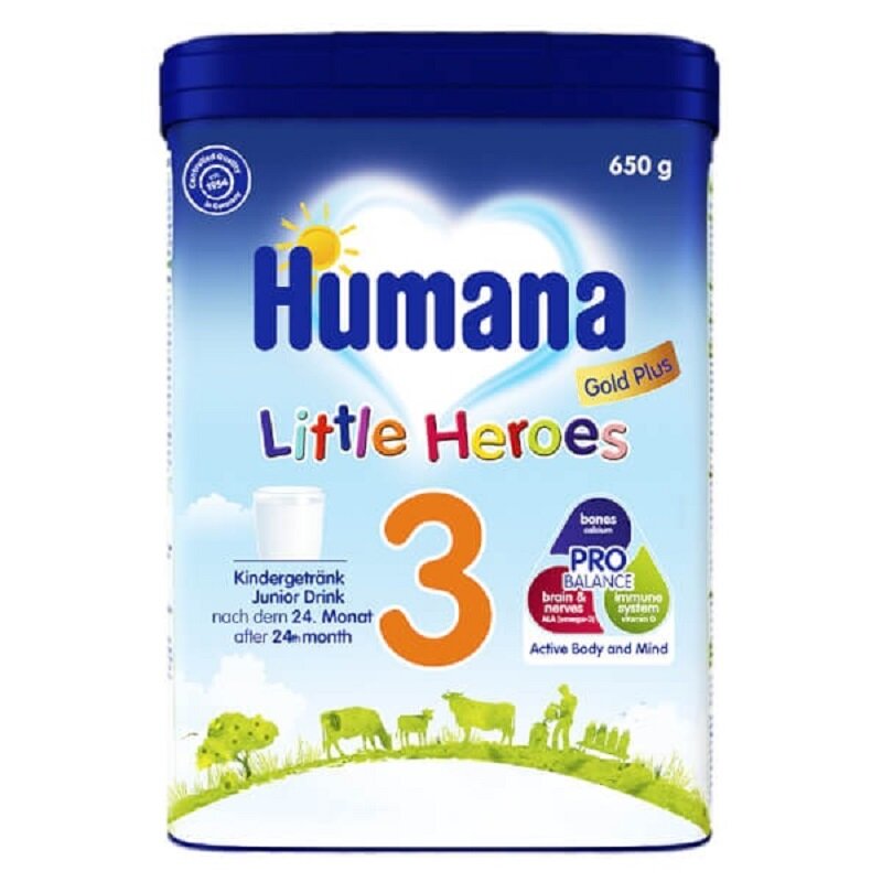sữa bột cách tân và phát triển trọn vẹn mang lại nhỏ xíu 2 tuổi hạc Humana số 3