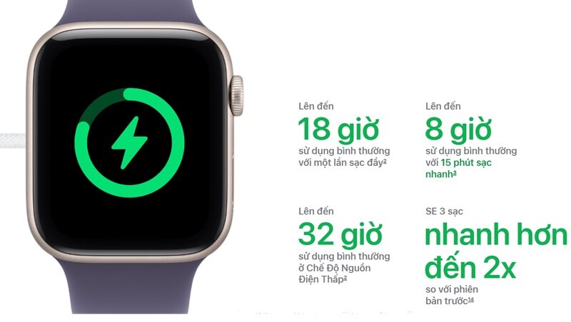 Đồng hồ thông minh Apple Watch SE 3 40mm nâng cấp toàn diện, giá cực hợp lý
