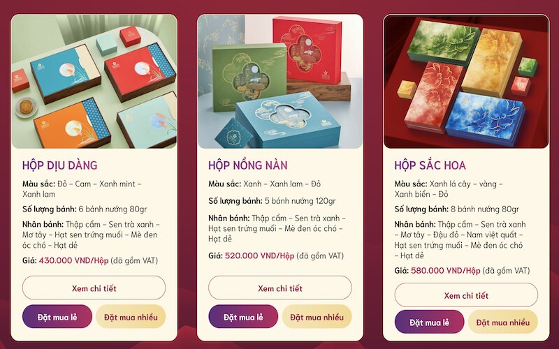 Khám phá Bộ sưu tập Bánh Trung thu Maison “Sắc Hoa Thịnh Vượng” 2025