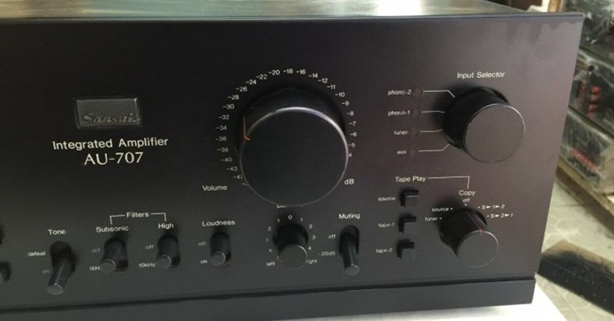 Amply Sansui 707: Phối ghép linh hoạt, công suất mạnh mẽ!