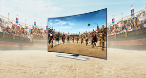 Ấn tượng với thiết kế màn hình cong hoàn mỹ trên tivi