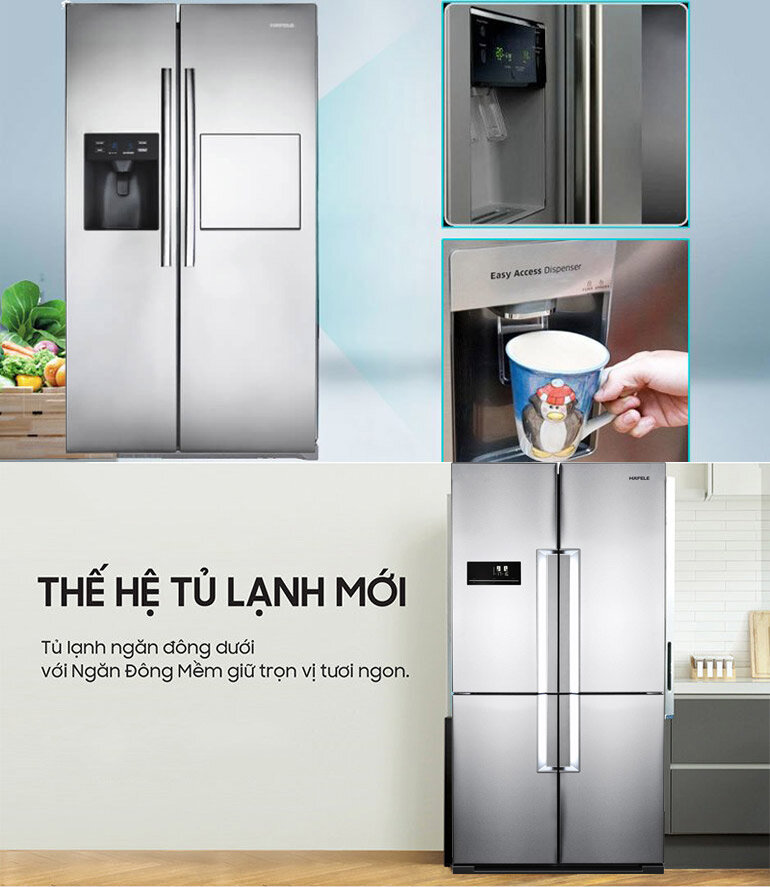 Các tính năng thông minh, hiện đại được trang bị cho tủ lạnh