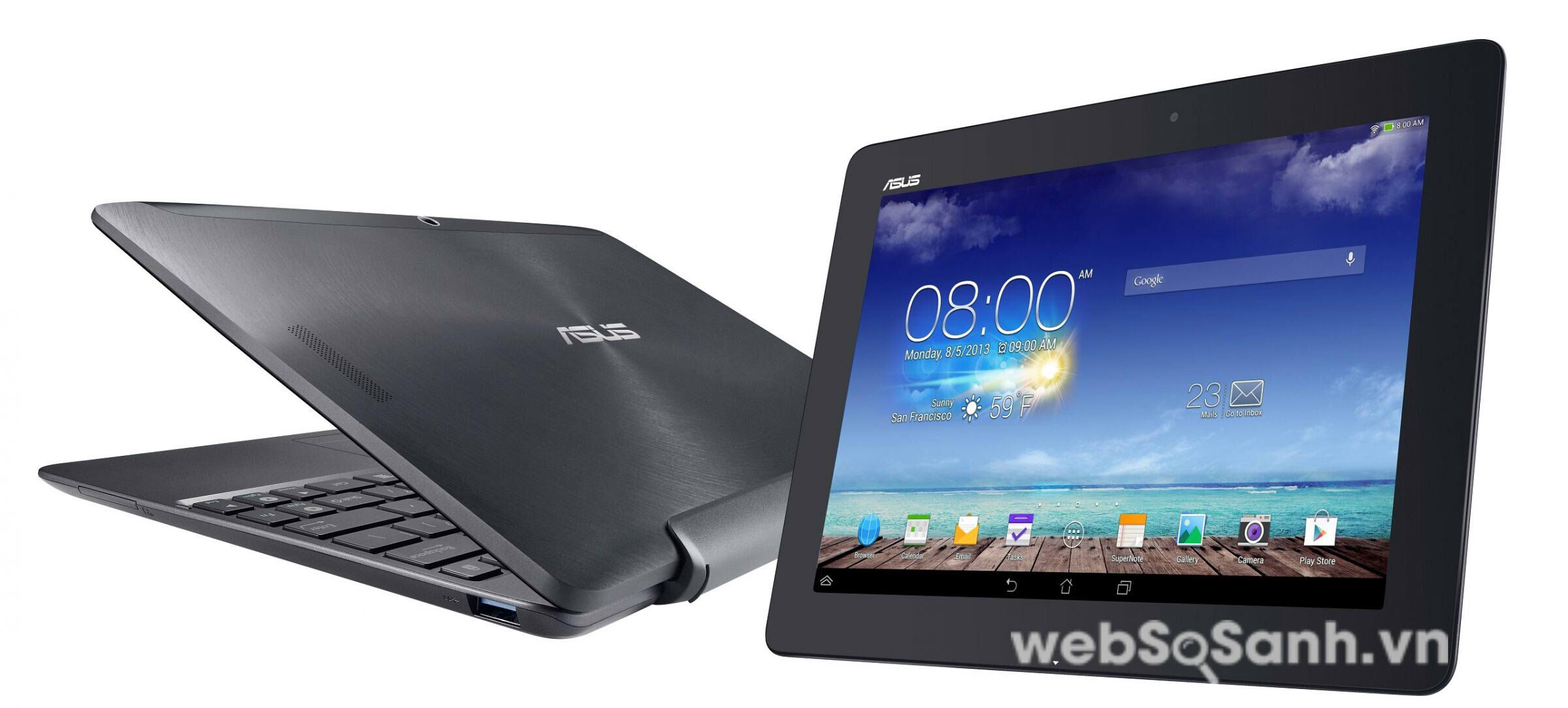 Asus Transformer Book T100 và Microsoft Surface Pro 3 thiết bị 2 trong 1