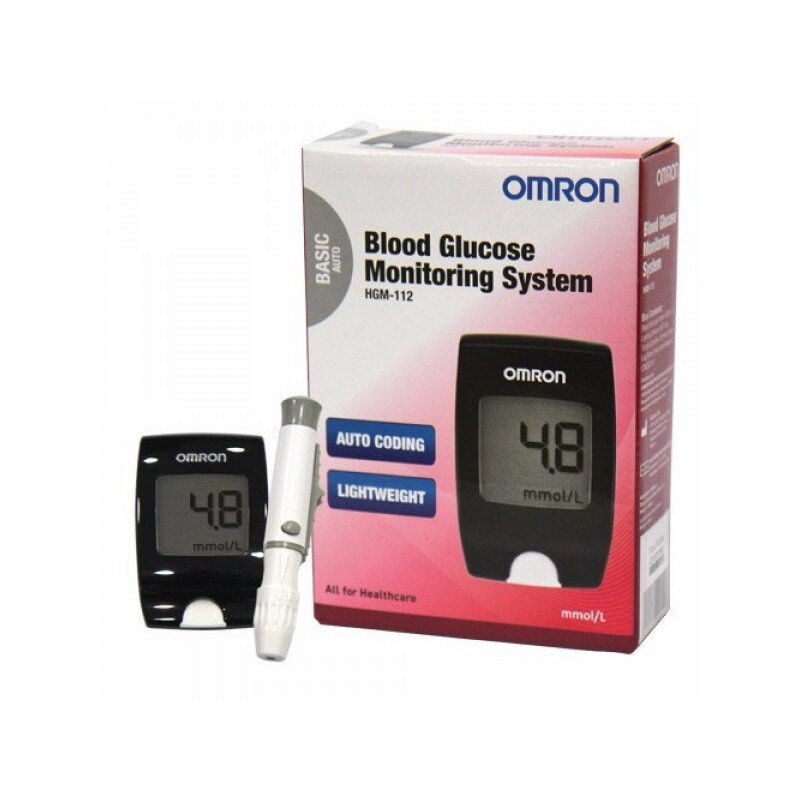 Máy đo đường huyết nào tốt | Máy đo đường huyết Omron Hgm-112