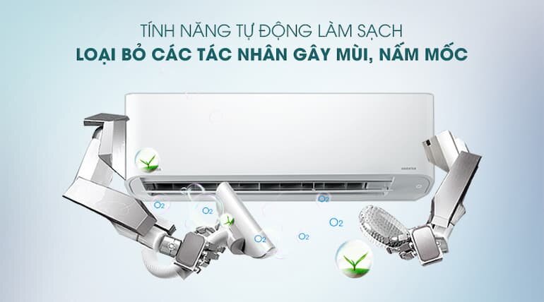 Điều hòa làm lạnh 1 chiều phù hợp với không gian có diện tích 30m2