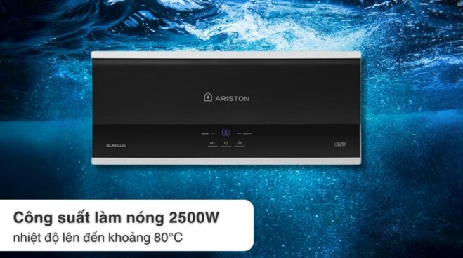 Bình nóng lạnh Ariston SLIM3 LUX 30L: Thiết kế sang chảnh, bảo hành tới 10 năm!